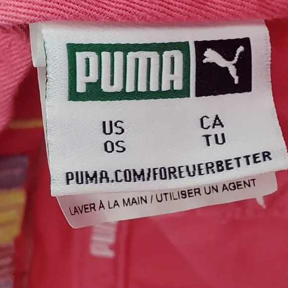 PUMA Adult Pink Bucket Retro Hat -embroidered Logo- One Size-Unisex 100%cotton - Picture 5 of 10